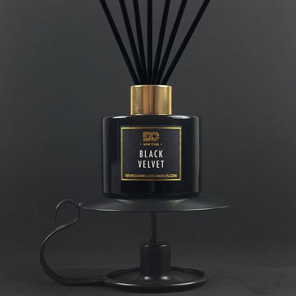 Black Velvet Reed Diffuser Set Black - 3.4oz/100mL - Picture 2 of 4